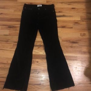 free people black flare jeans